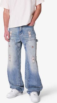 mnml Western Jewel Baggy Carpenter Jeans