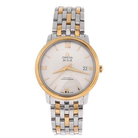 De Ville Prestige Co-Axial Chronometer Automatic Watch Stainless Steel and Yellow Gold 37