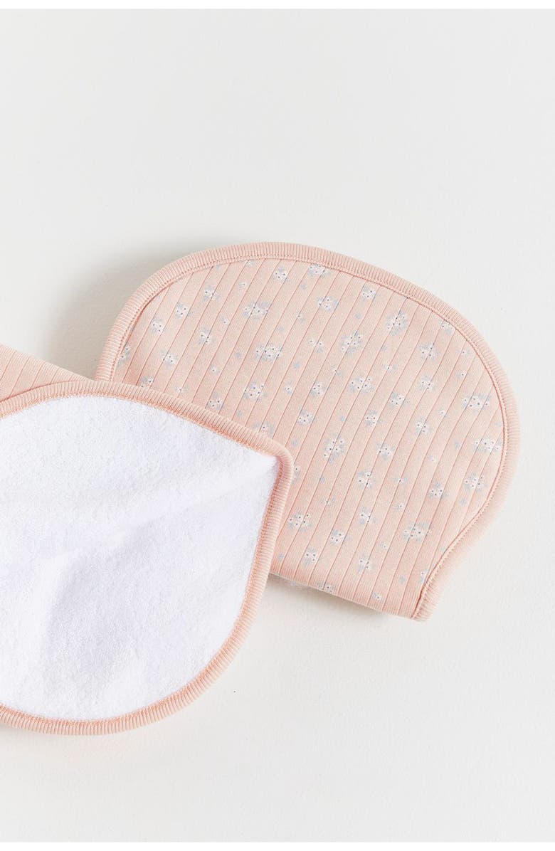 Babycottons Premium Cotton Marlot Curve Burps 2-Pack For Infant, Alternate, color, Pink