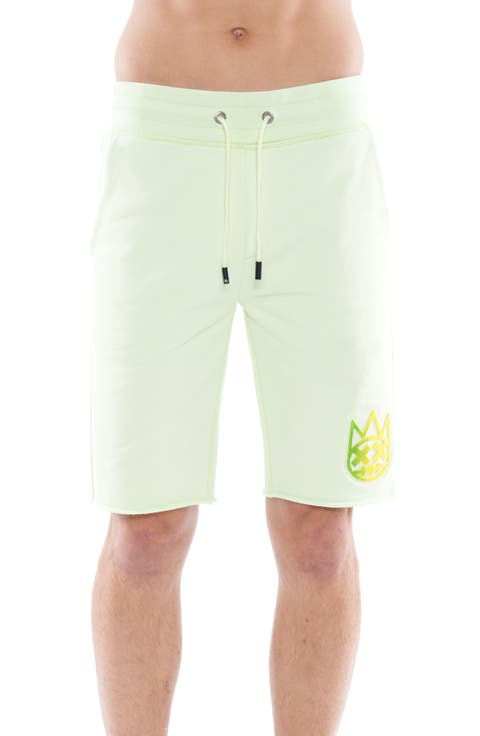 Graphic Cotton Sweat Shorts