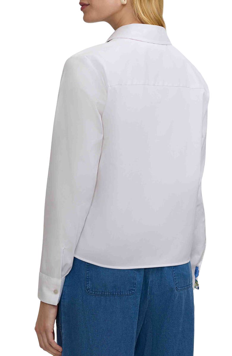 Foxcroft Jodie Cotton Blend Button-Up Shirt, Alternate, color, White/ Multi