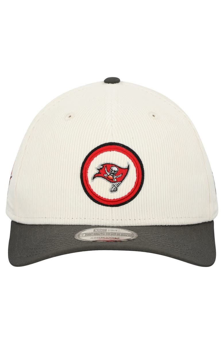 New Era Men's New Era  Stone Tampa Bay Buccaneers  Loyal Corduroy 9SEVENTY Adjustable Hat, Alternate, color, Stone