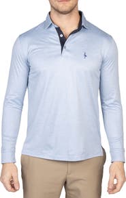 TailorByrd Long Sleeve Performance Knit Polo