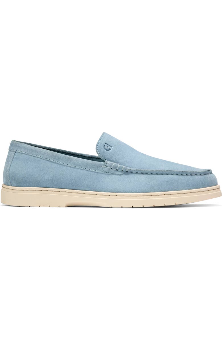 Cole Haan Greenwich Grand Venetian Loafer, Alternate, color, Dusty Blue Suede / Ivory