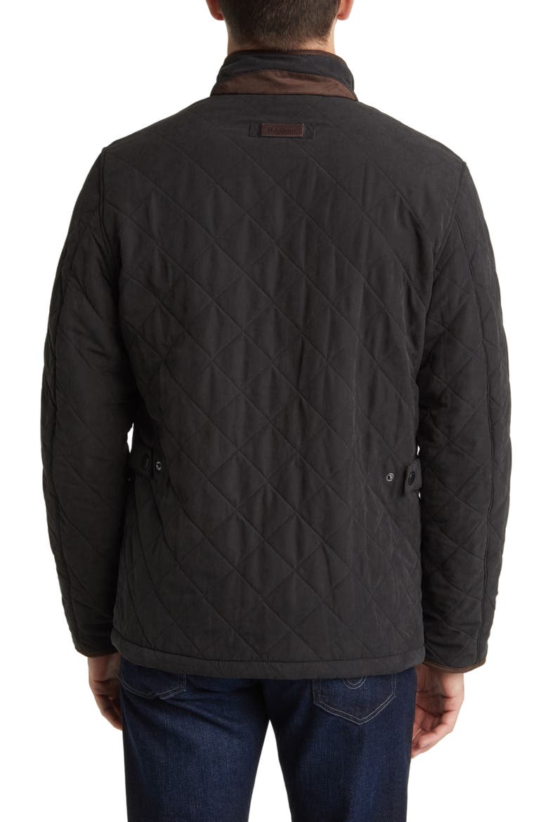 Bowden Quilted Nylon Jacket, Alternate, color, BLACK