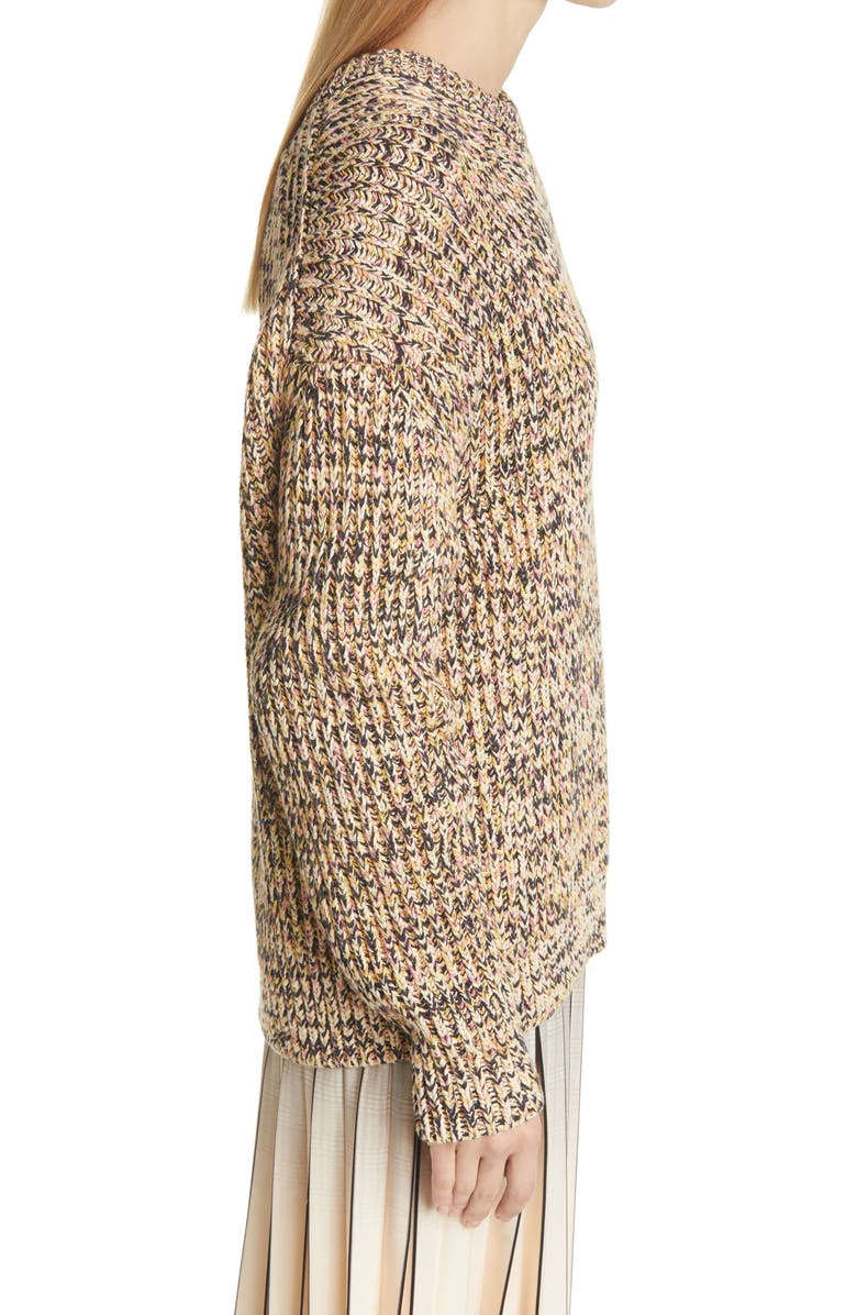 Proenza Schouler White Label Mixed Yarn Knit Sweater, Alternate, color, Peach Multi