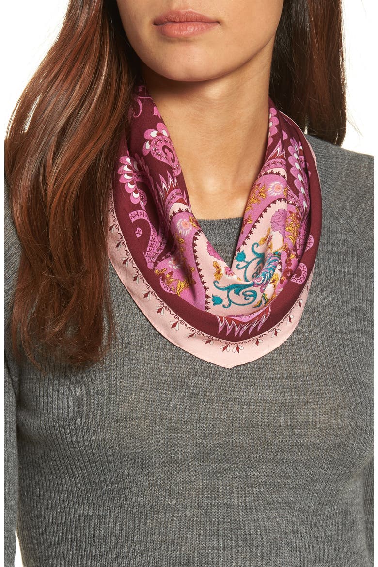 Paisley Kite Scarf, Alternate, color, CUPCAKE PINK