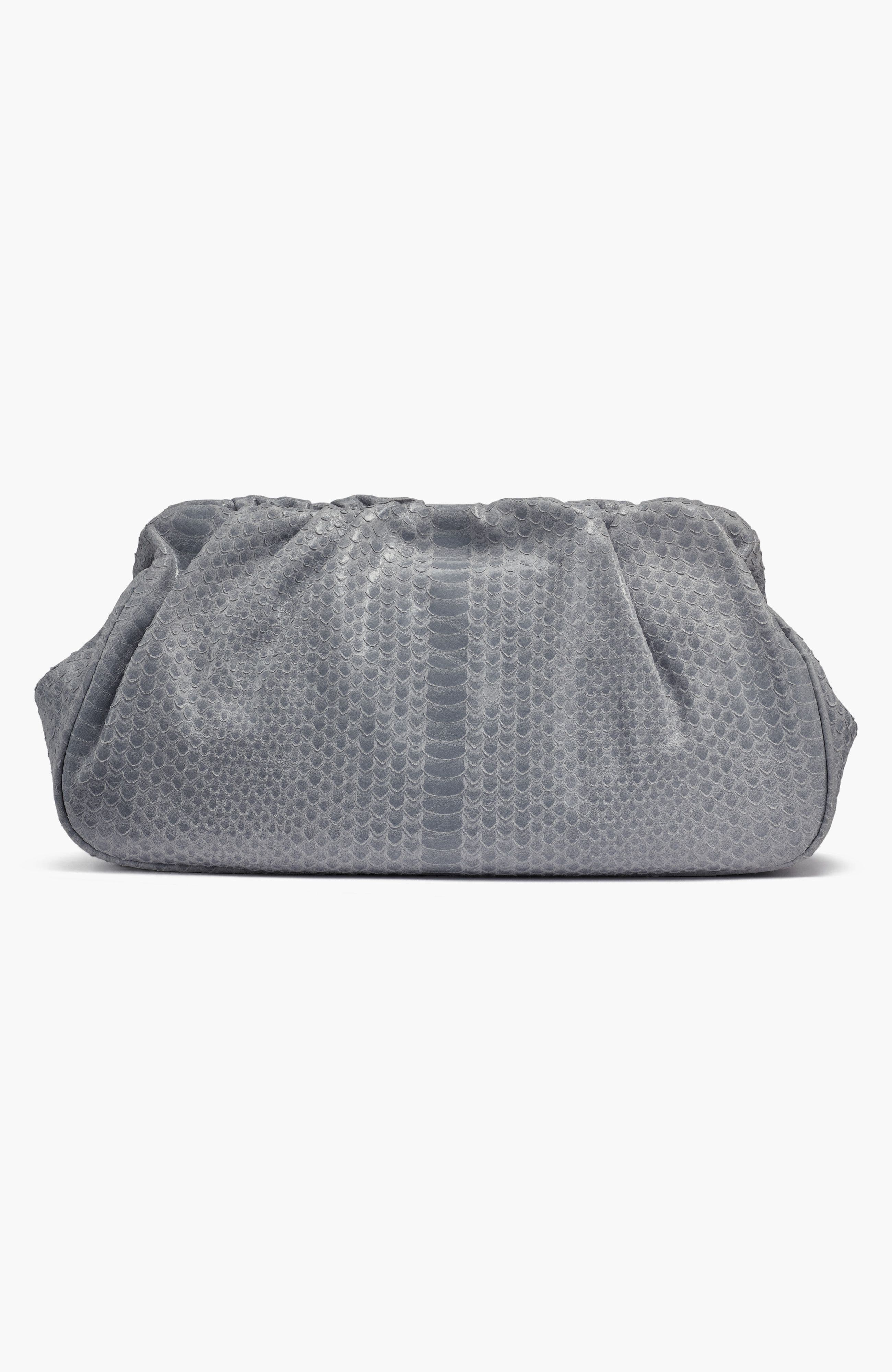 Donna Karan New York Bella Clutch, Alternate, color, Sky Grey