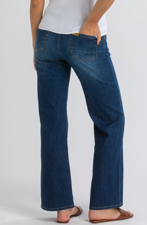 Pietro Brunelli Maternity Over The Bump Wide Leg Maternity Dad Jeans In Blue