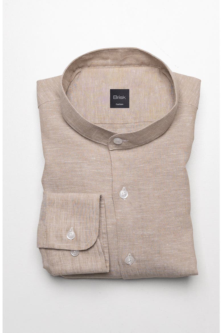 Cotton Linen Shirt, Main, color, Tan