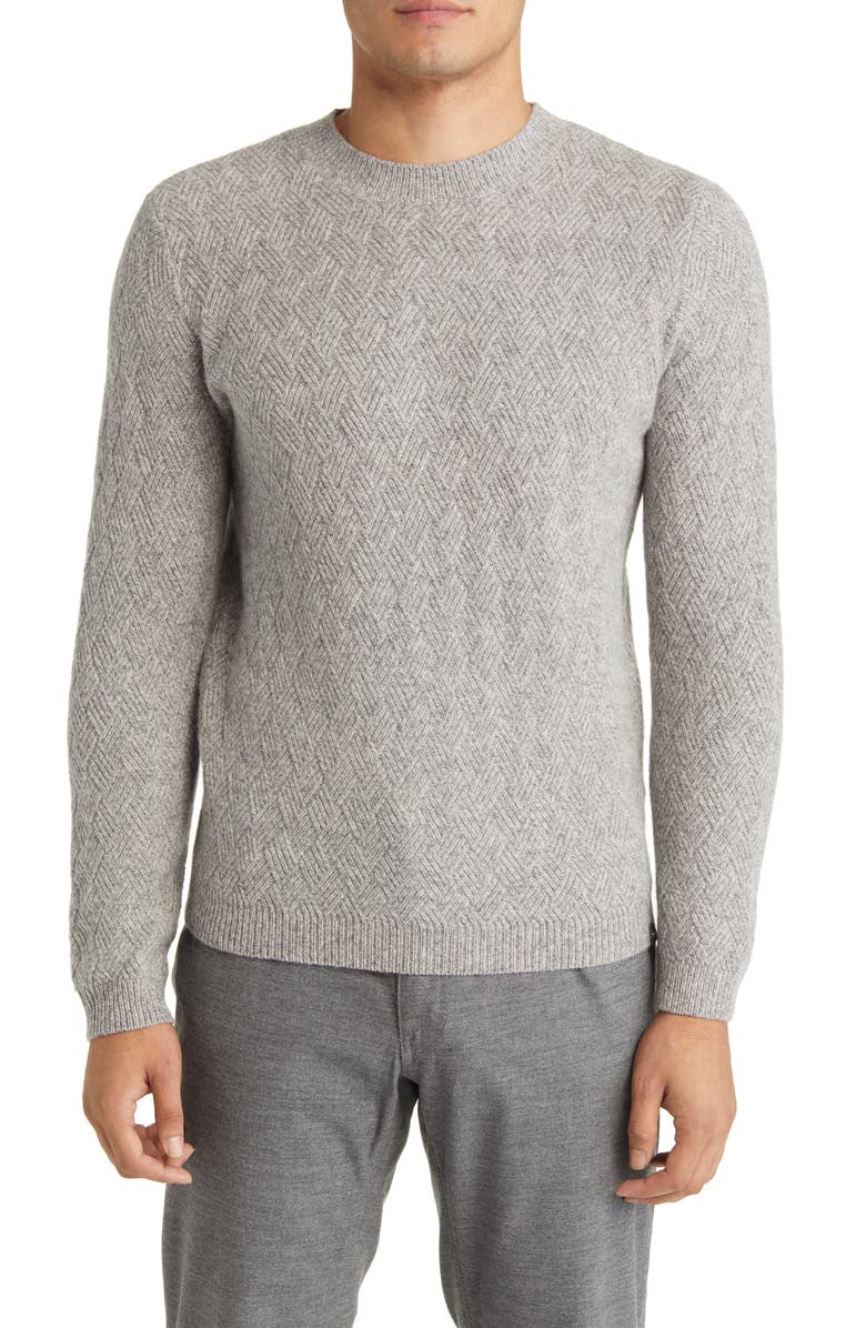 Brax Rick Lambswool Blend Crewneck Sweater, Main, color, 
