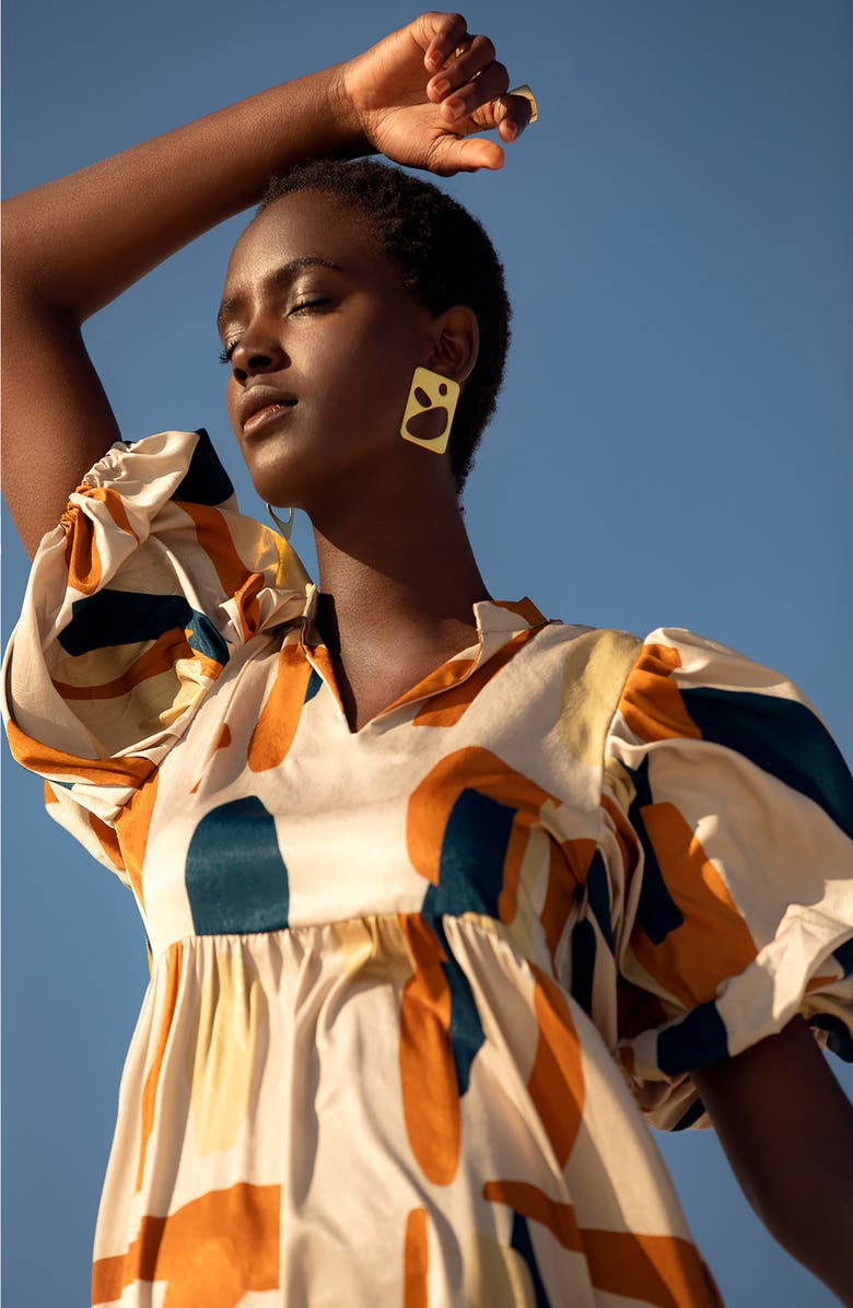 DIARRABLU Koni Short Sleeve Dress, Alternate, color,