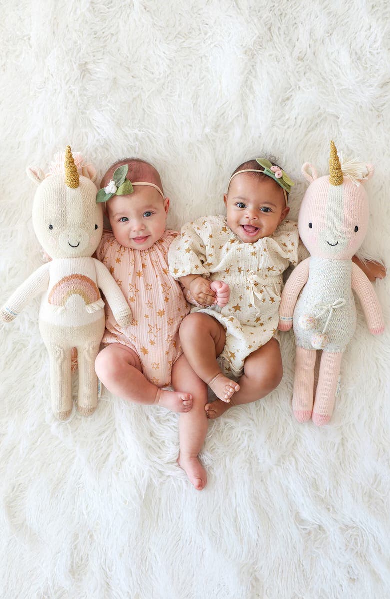 cuddle+kind Little Ella the Unicorn Stuffed Animal, Alternate, color, Pink