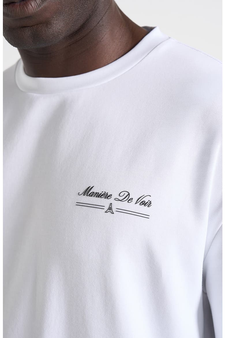 Kian Circuit De Monaco Cotton T-Shirt, Alternate, color, White