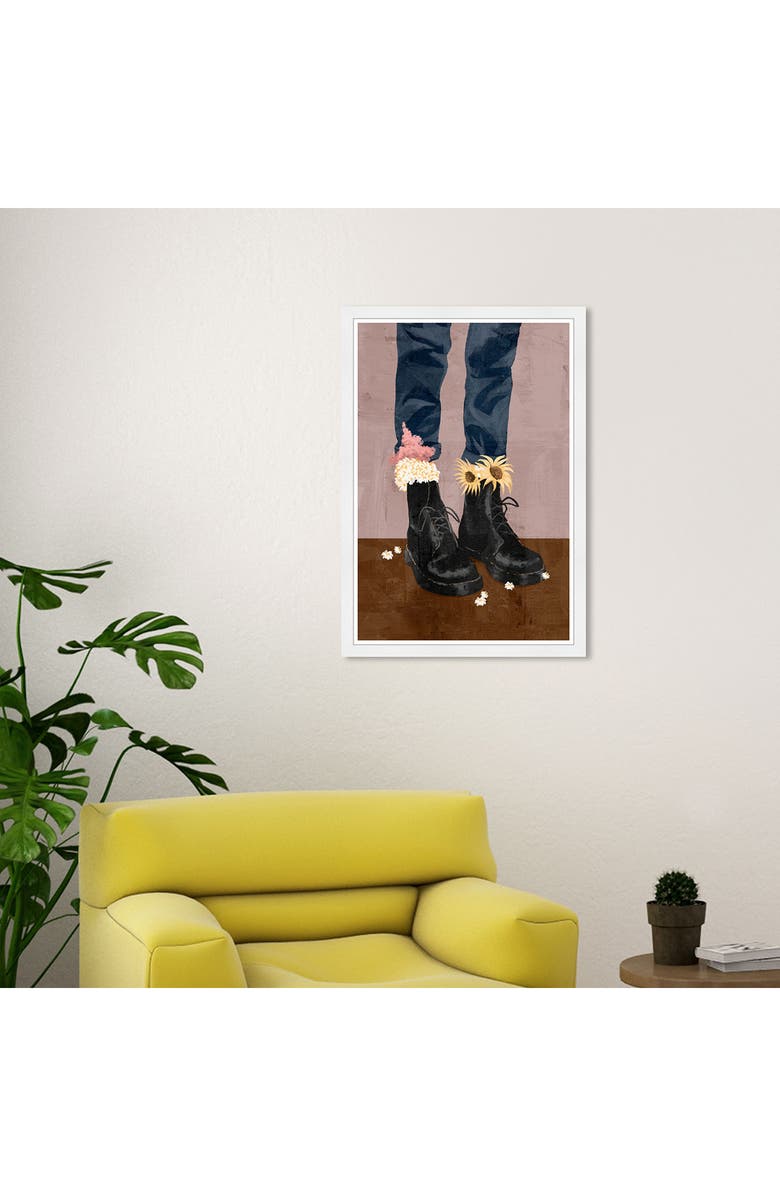 Wynwood Studio WYNWOOD Nature Boots Framed Wall Art, Alternate, color, Blue