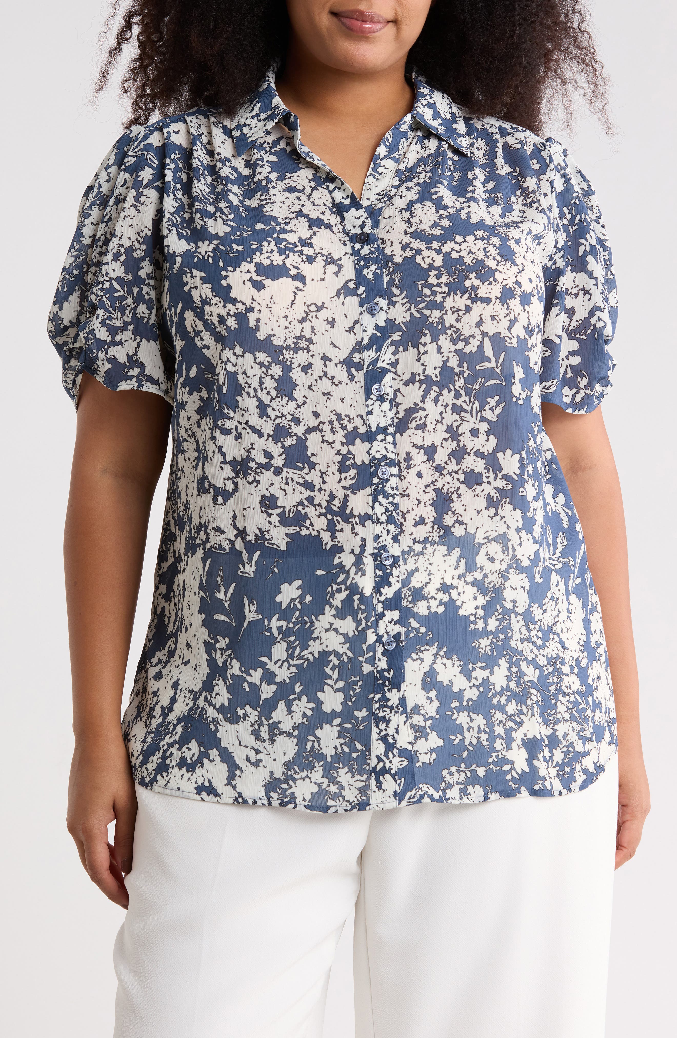 DUSTY BLUE FLORAL