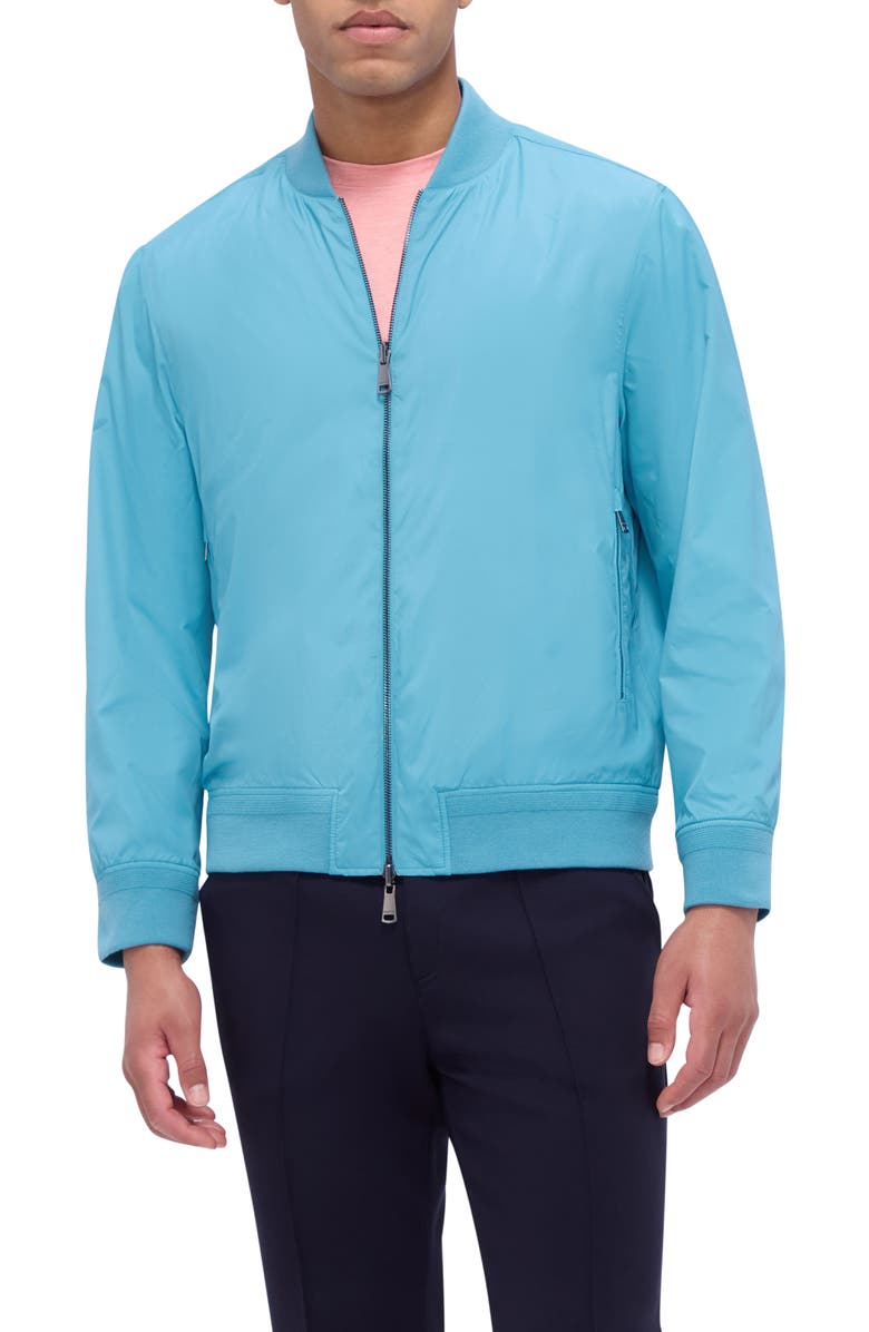 Bugatchi Reversible Water Repellent Bomber Jacket, Alternate, color, 