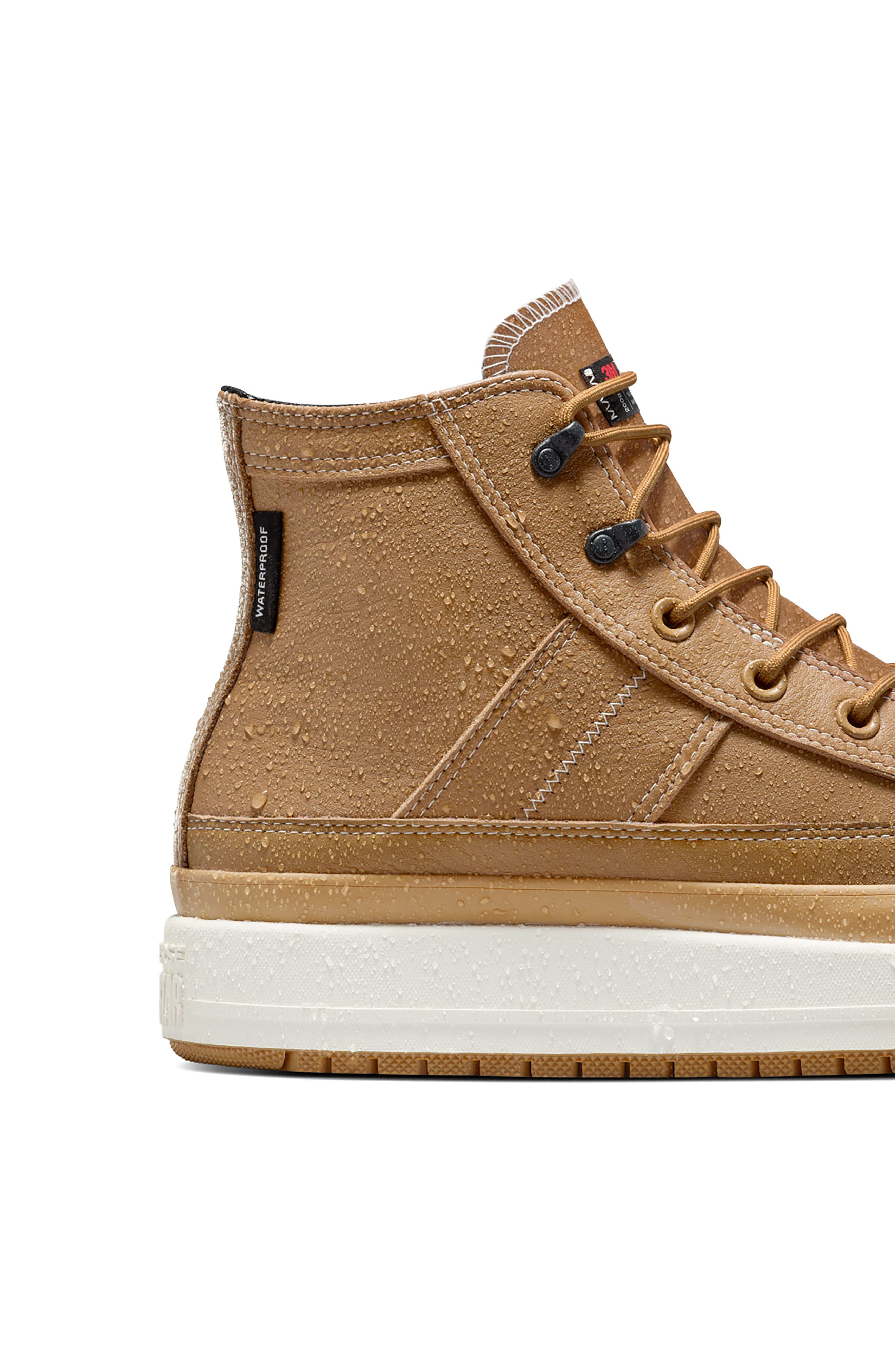 Chuck Taylor® All Star® Equip Waterproof Leather Boot, Alternate, color, TOADSTOOL TAN