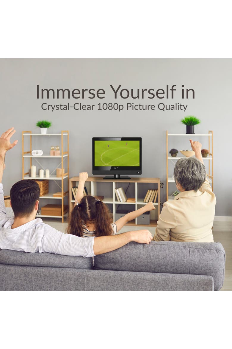15 Inch Widescreen LED HDMI Smart TV, Alternate, color, Black
