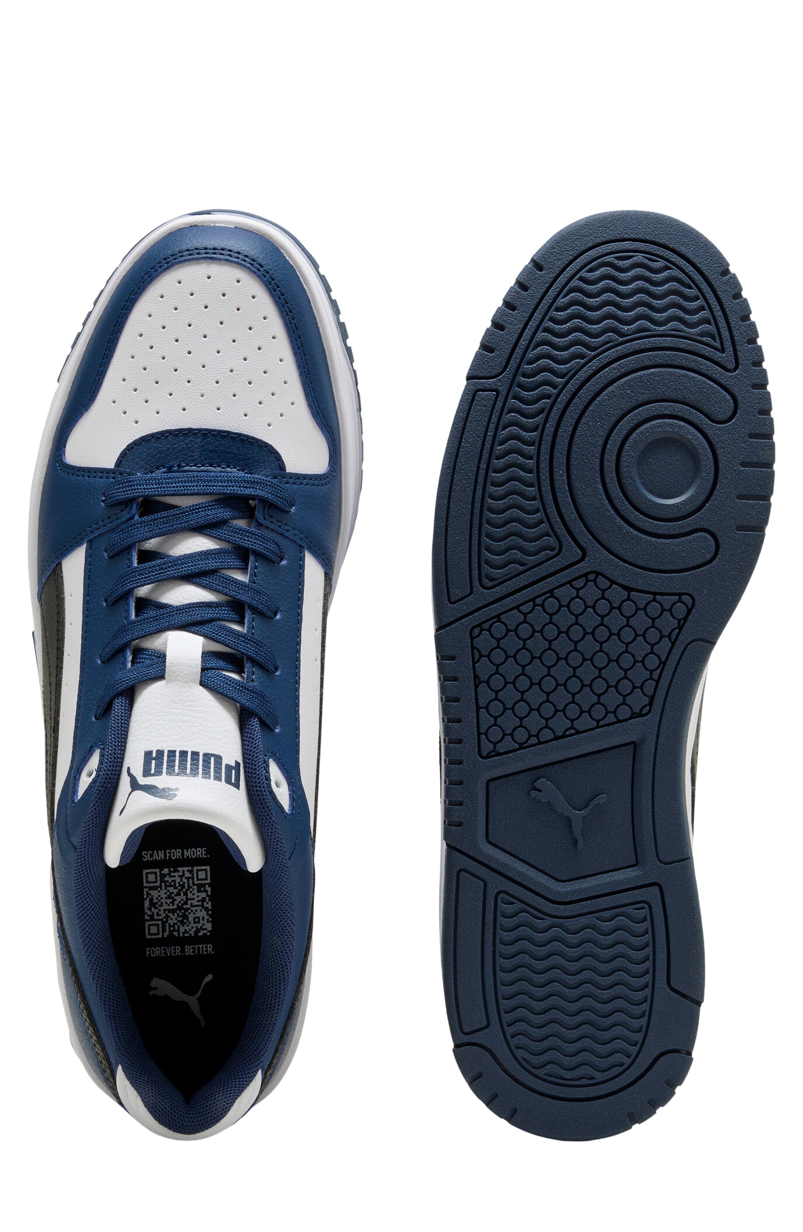 Rebound Slam Low Top Sneaker, Alternate, color, PERSIAN BLUE/ BLACK/ WHITE