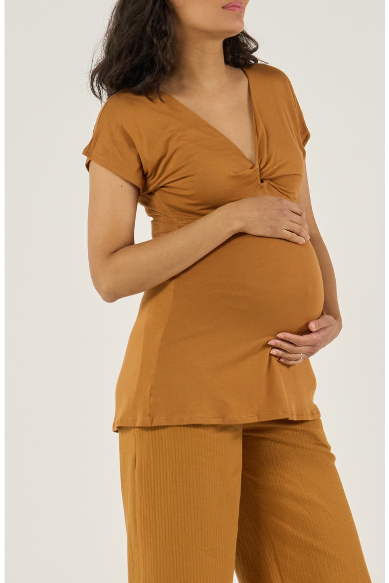 Maternity and nursing top Celia, Main, color, Cumin