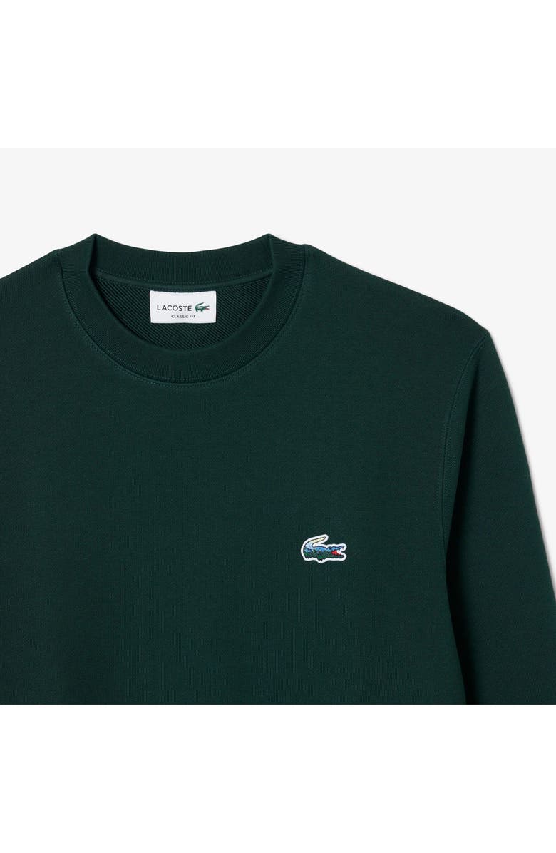 Lacoste Classic Fit Cotton French Terry Sweatshirt, Alternate, color, Forest Green