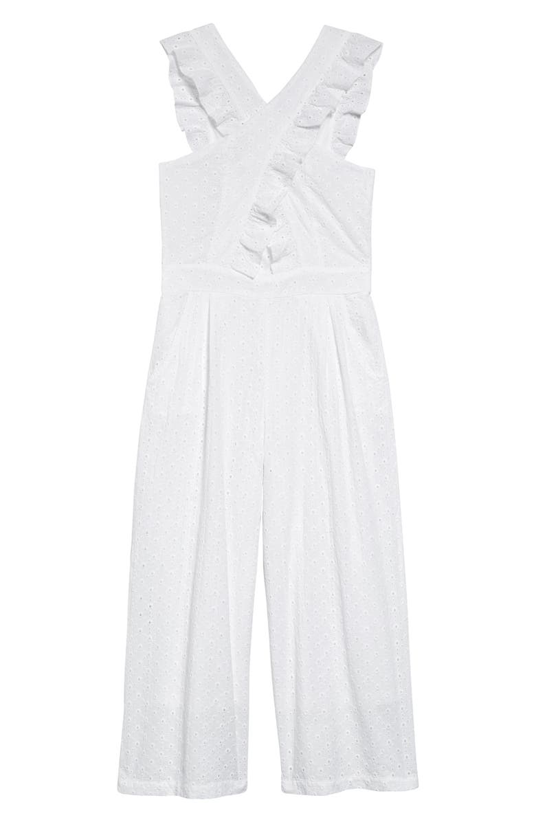 Habitual Kids Mila Crisscross Jumpsuit, Main, color, 