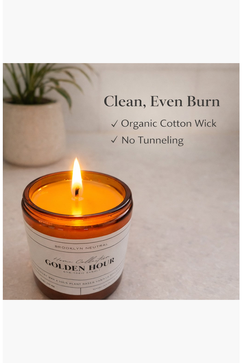 Golden Hour: Vanilla Santal Non-Toxic Luxury Candle, Alternate, color, None