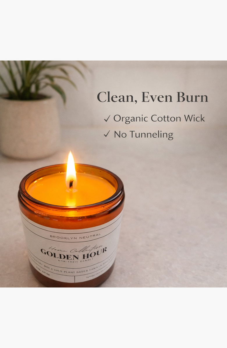 BROOKLYN NEUTRAL Golden Hour Scented Candle, Alternate, color, NO COLOR