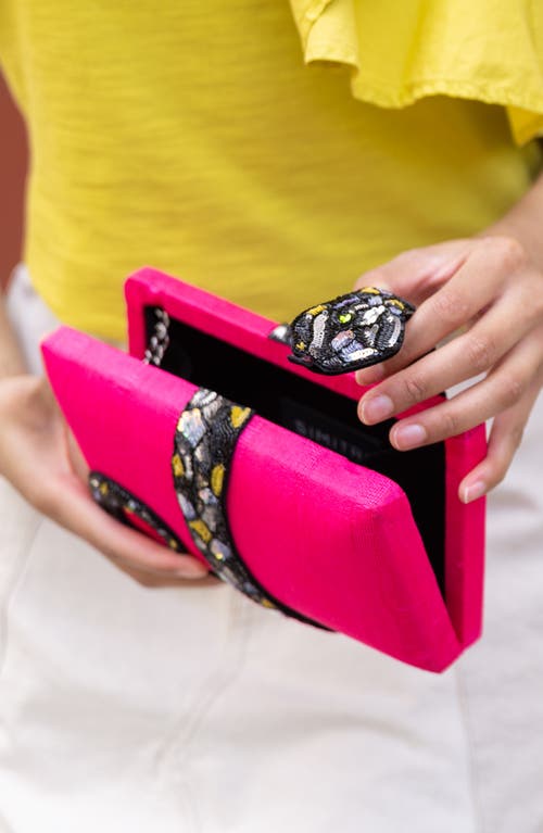 Simitri Kaa Clutch In Pink