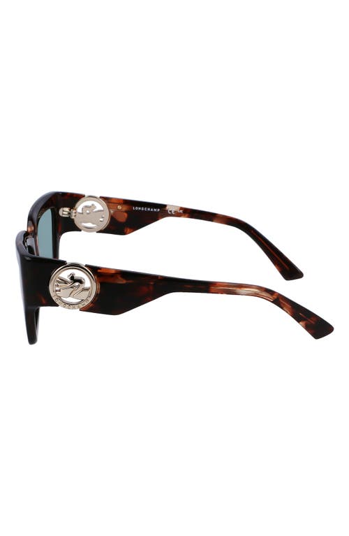 Longchamp 55mm Rectangular Sunglasses