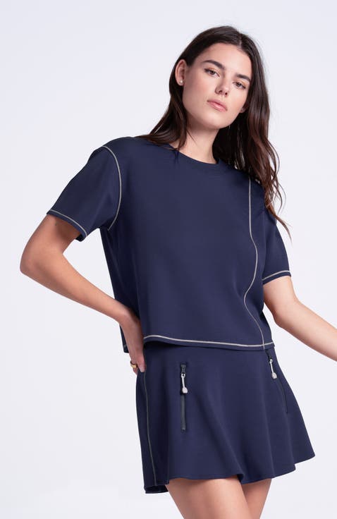 Lucky In Love Womens' Pure Luxe Short Sleeve Top
