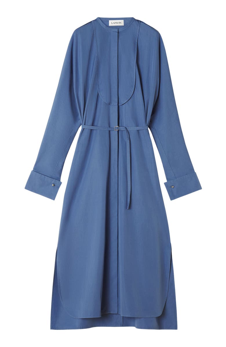 Lanvin Shirt Dress In Poplin Cotton, Alternate, color, Jeanne Blue