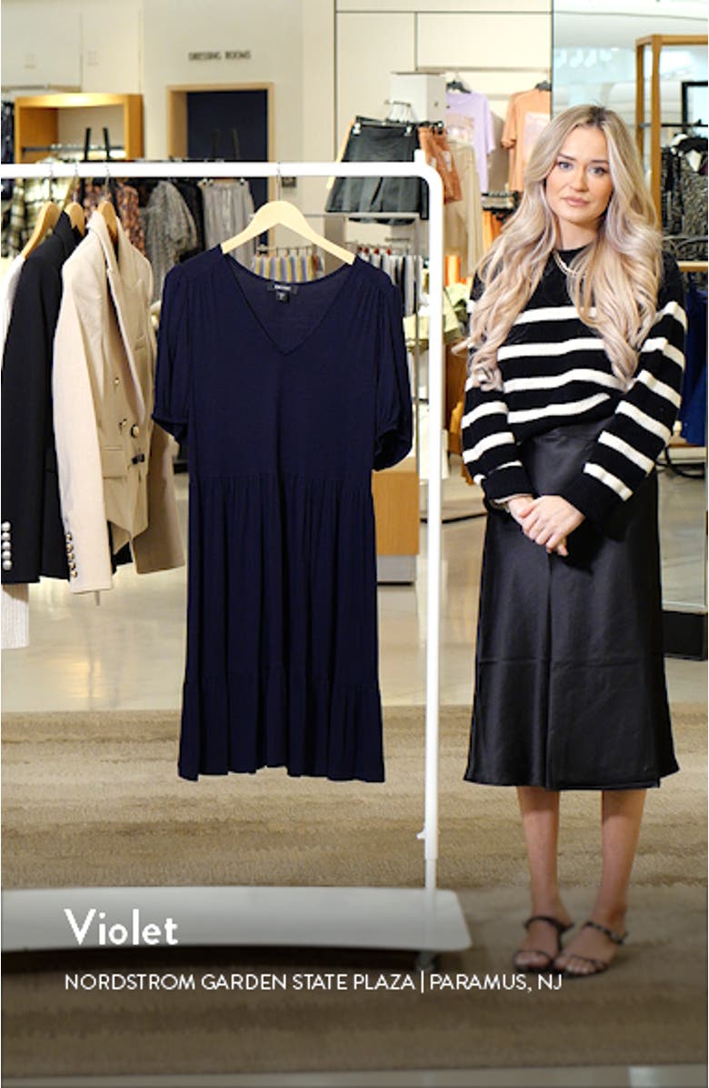 Puff Sleeve Tiered Dress, sales video thumbnail