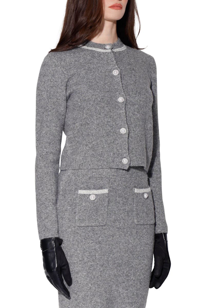 Walter Baker Brenda Cardigan, Alternate, color, Heather Grey