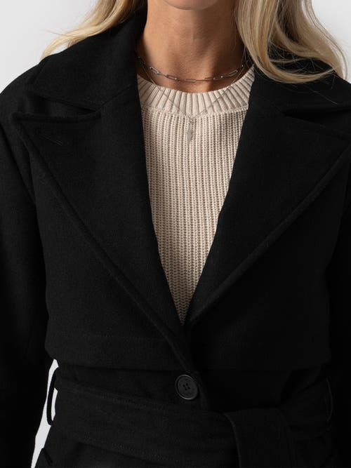 Saint And Sofia Saint + Sofia Odette Coat In Black