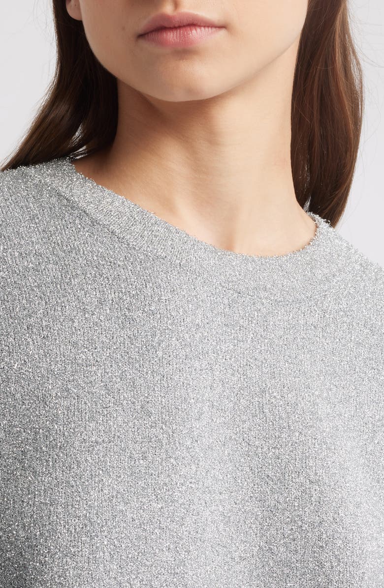 COS Sparkle Oversize Wool Blend Sweater, Alternate, color, 