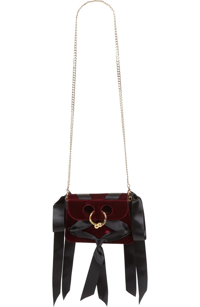 JW Anderson J.W.ANDERSON Mini Pierce Velvet Bag, Main, color,