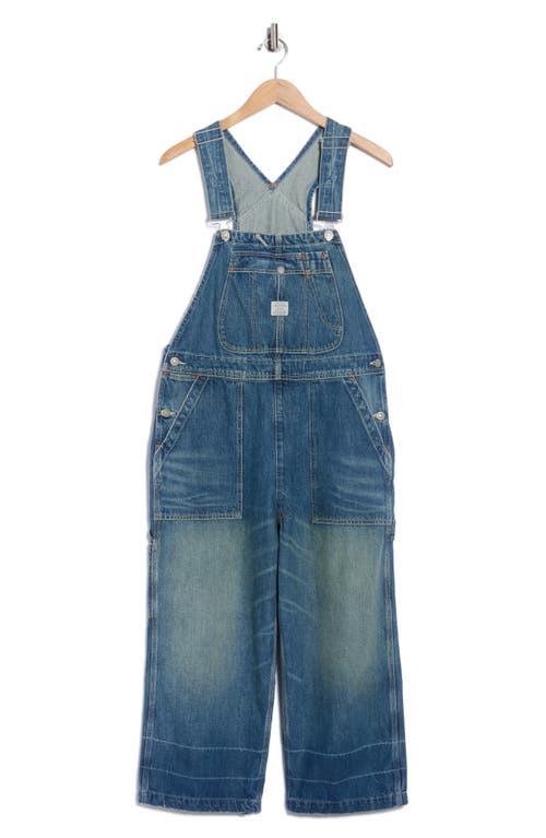 Denimist Relaxed Denim Overalls In Blue