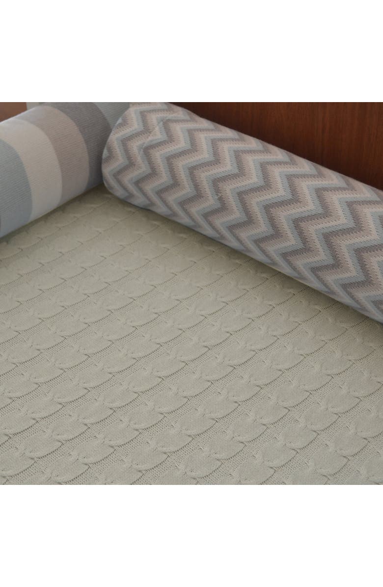 RIAN TRICOT Crib Blanket, Alternate, color, Off White