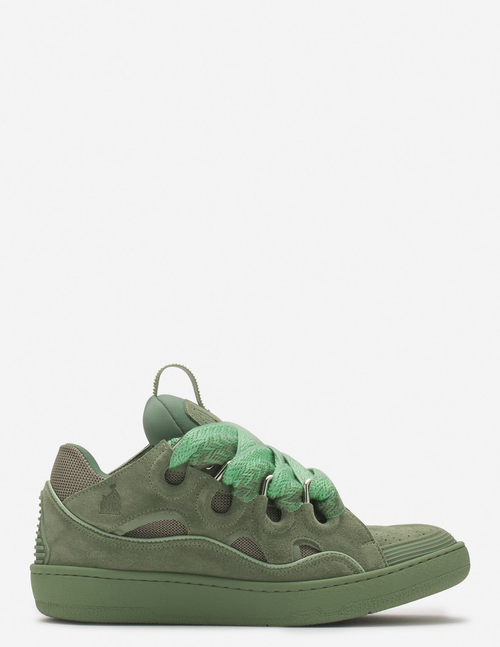 Lanvin Curb Sneakers In Green