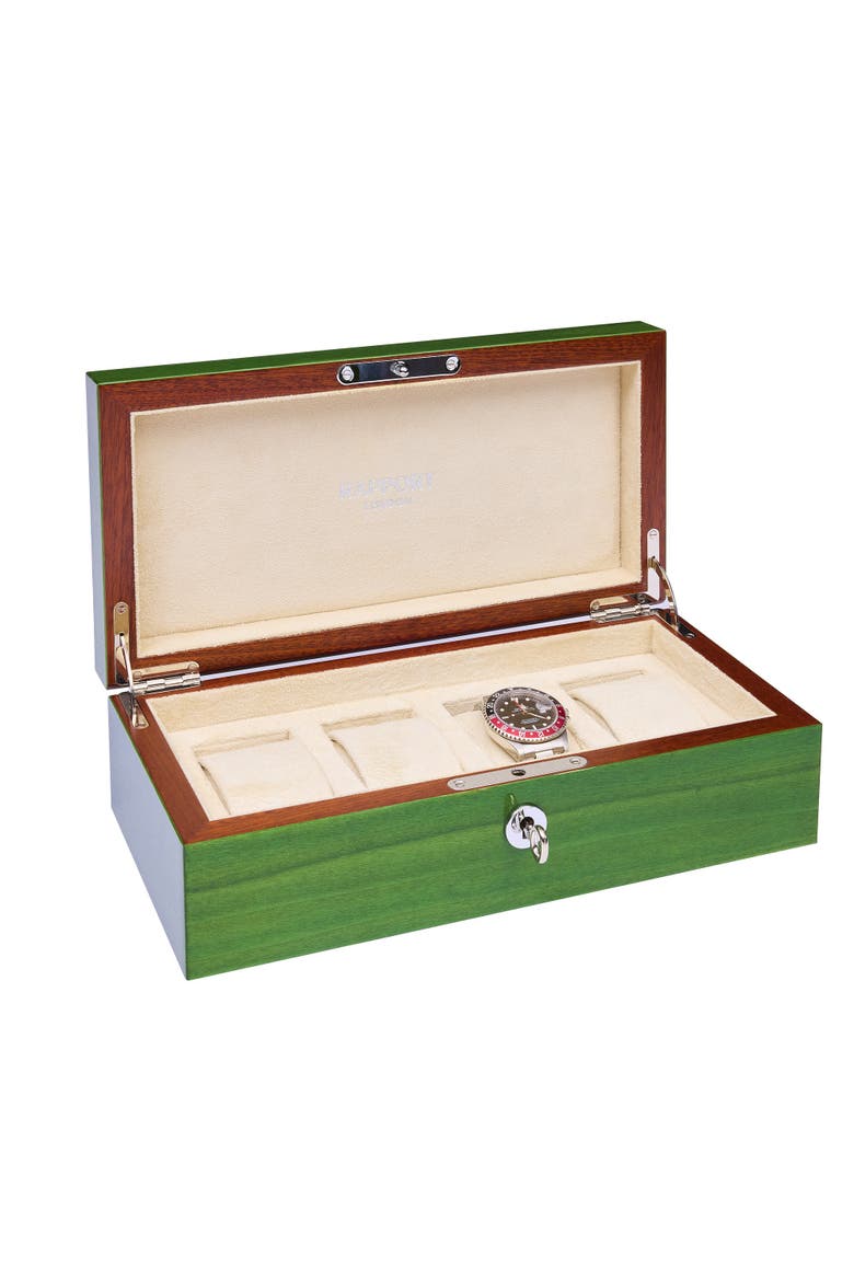 Heritage Four Watch Box, Alternate, color, Green