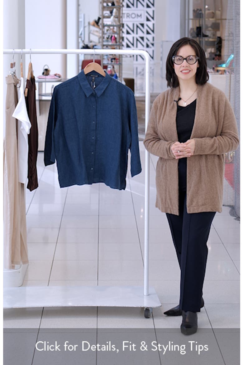 Classic Collar Linen Button-Up Shirt video