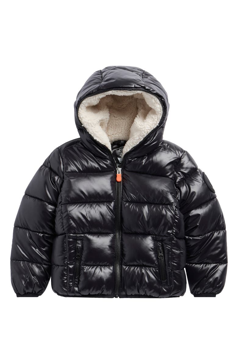 Save The Duck Kids' Gavin Water Repellent Hooded Puffer Jacket, Main, color, 
