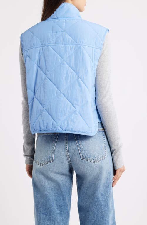 Thread & Supply Lightweight Puffer Vest In Blue
