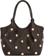 Persaman New York Caterina Studded Leather Tote