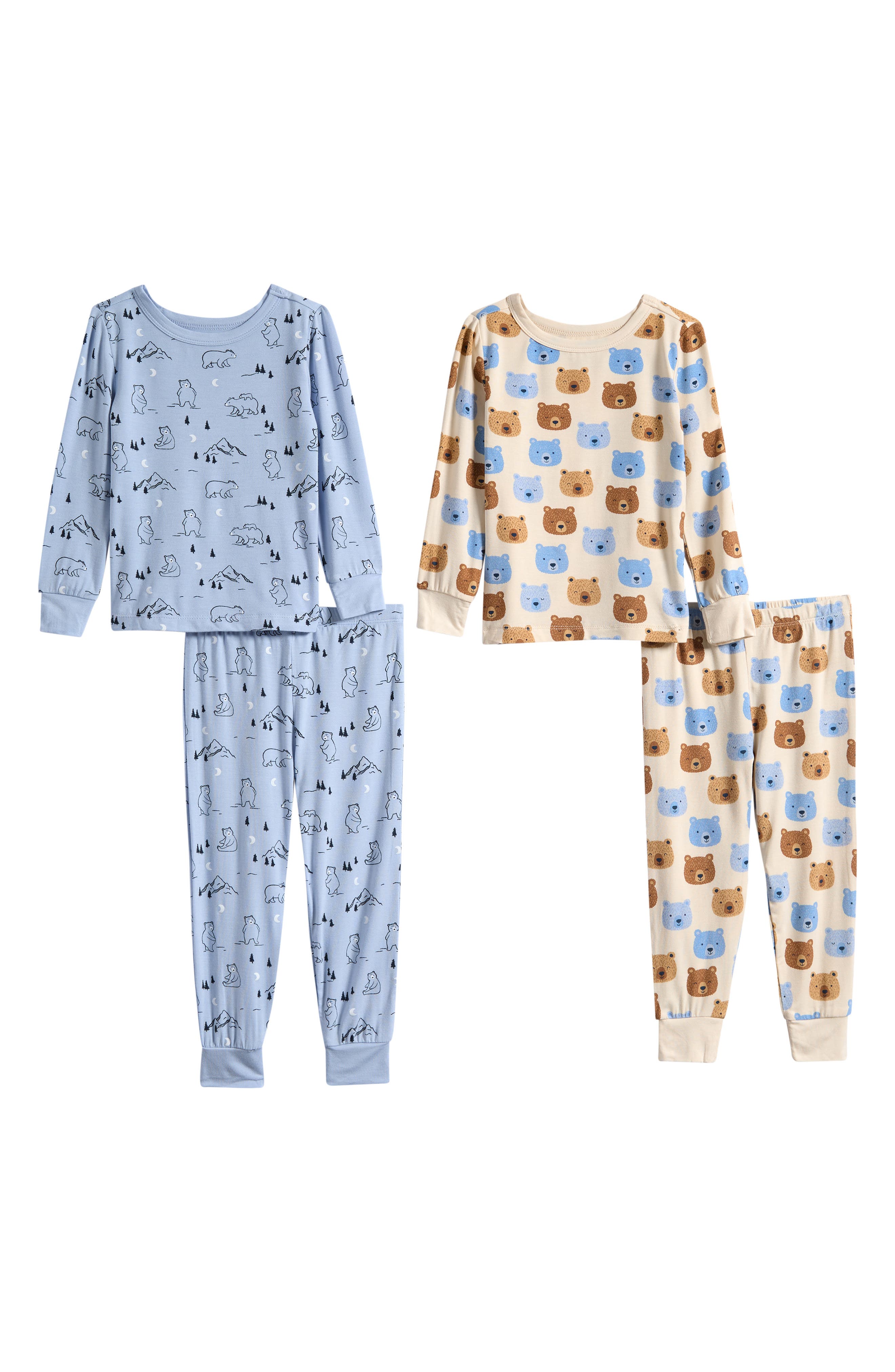 Kids' Bear 4-Piece Pajamas