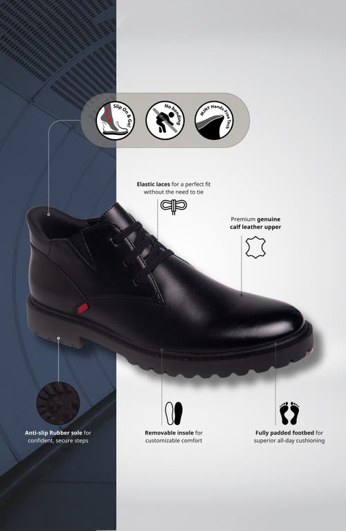 Marc Joseph New York Clark Road Hands Free Technology Leather Laceup Chukka Boot In Black