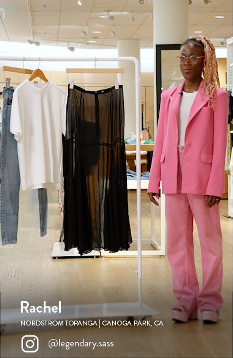 Godet Sheer Maxi Skirt, sales video thumbnail