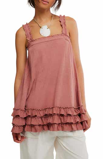 Spring Tide Ruffle Tunic Top